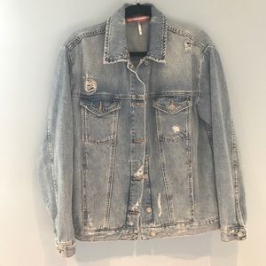 Free People Oversized/Boyfriend Fit Jean Jacket